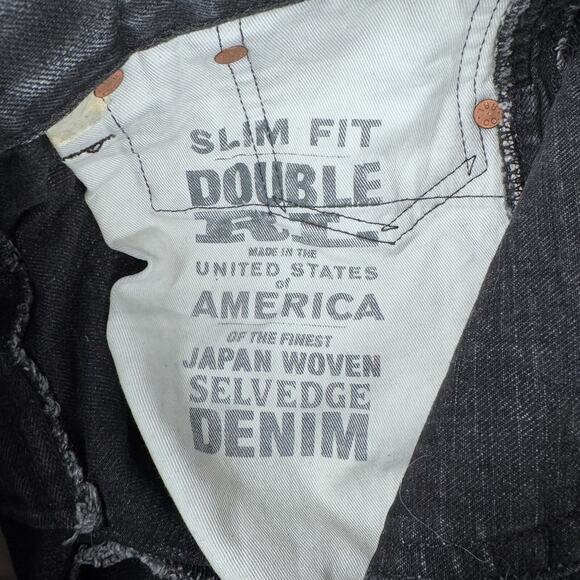 RRL Selvedge Jeans‎ Men's 28x30 Black Japanese Denim Straight Leg Faded USA - Picture 5 of 15